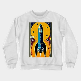 Rocket Ship Crewneck Sweatshirt